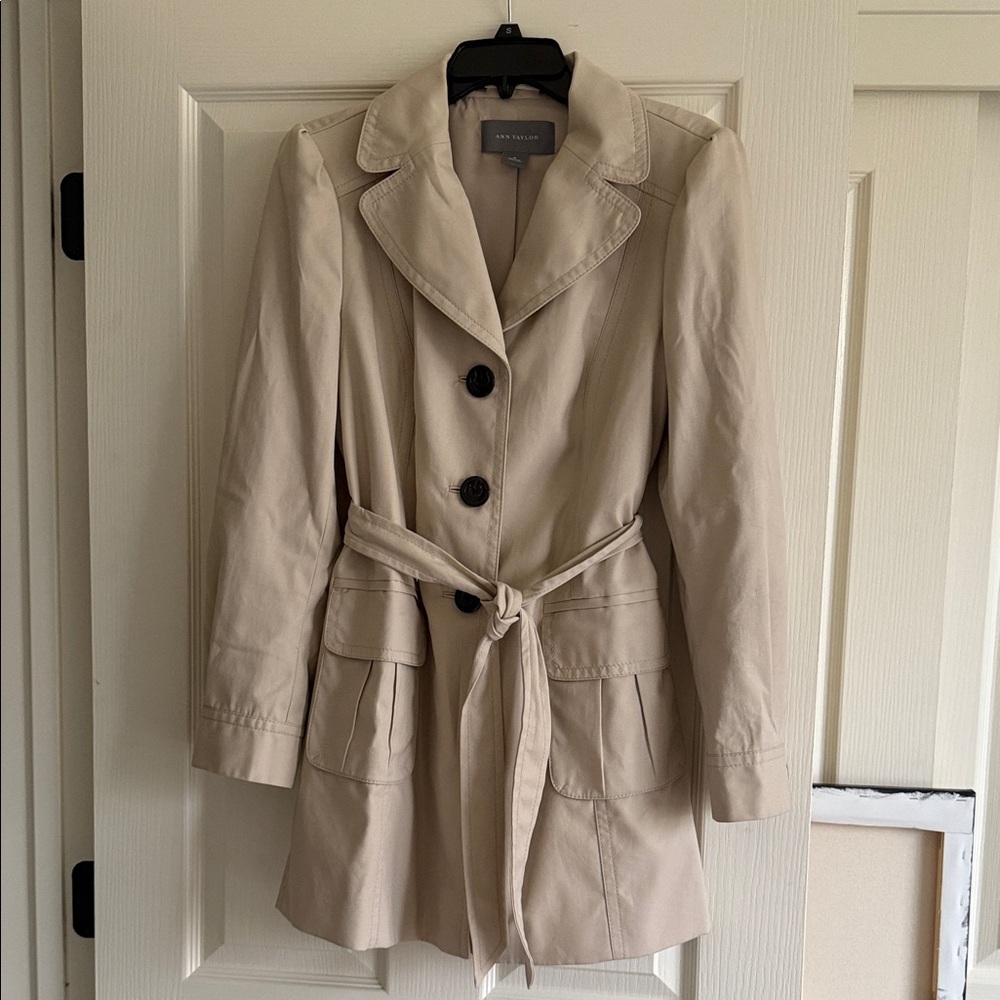 Ann Taylor Trench Coat size M